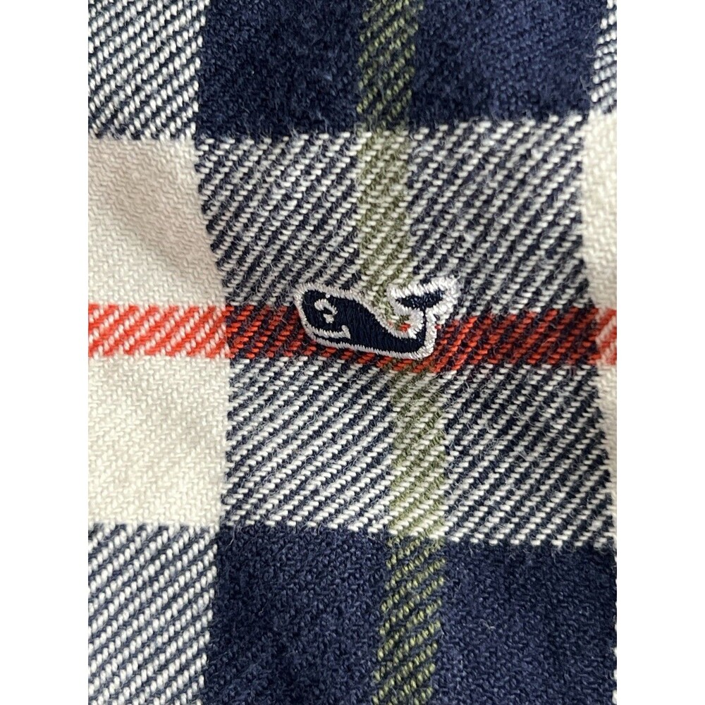 Vineyard Vines Boys L Flannel Shirt Plaid Long Sleeve Preppy Holiday Fall/Spring